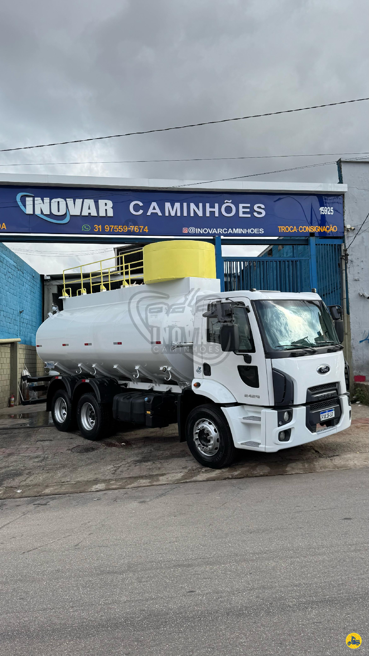 CAMINHAO FORD CARGO 2429 Tanque Pipa Truck 6x2 Inovar Caminhões CONTAGEM MINAS GERAIS MG